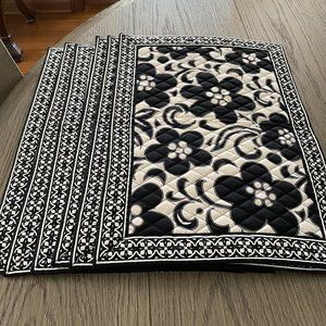 Vera Bradley " Night and Day" Pattern Placemats Set of  6